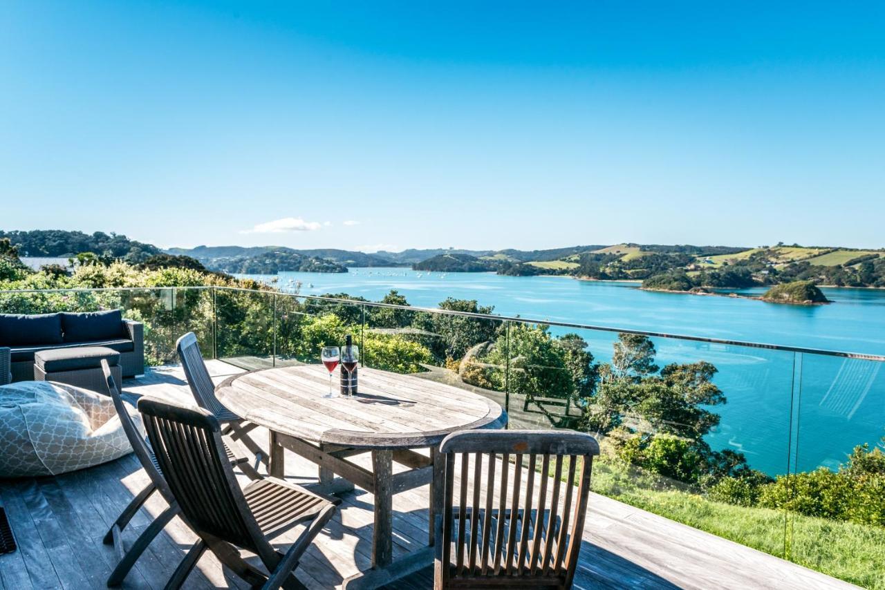 Ocean View Villa Te Whau Bay Bagian luar foto