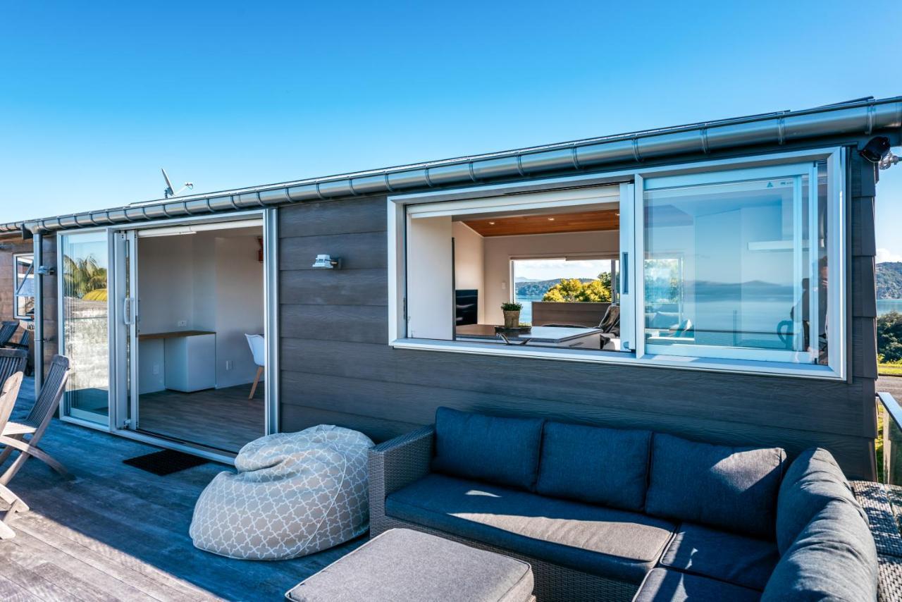 Ocean View Villa Te Whau Bay Bagian luar foto