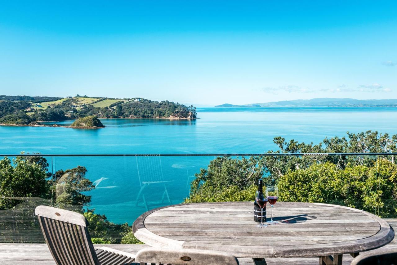 Ocean View Villa Te Whau Bay Bagian luar foto