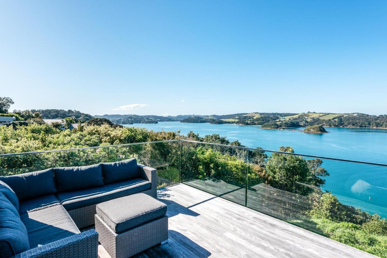 Ocean View Villa Te Whau Bay Bagian luar foto