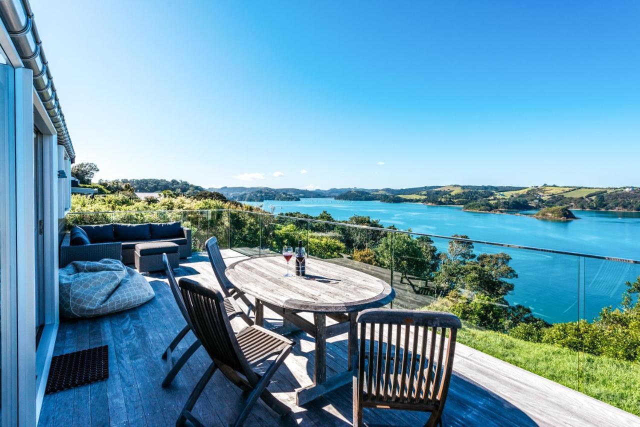 Ocean View Villa Te Whau Bay Bagian luar foto